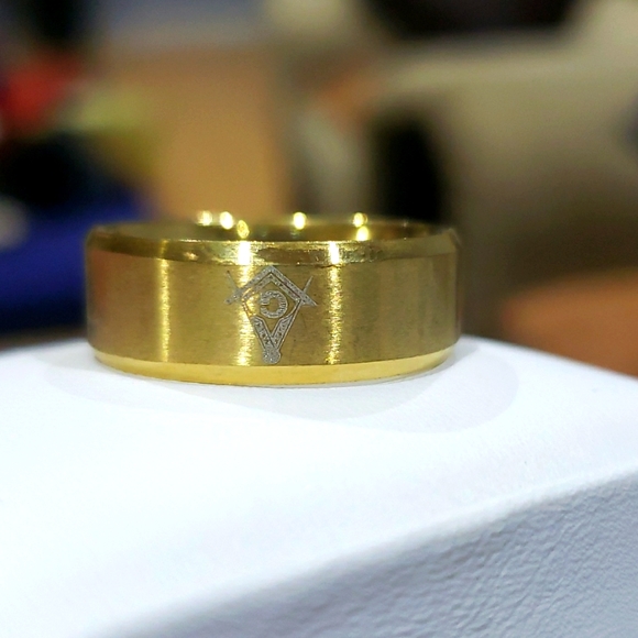 Masonic Ring Men Freemasons Jewelry For Womens Mens Size 6/7/11/12 - Picture 1 of 5
